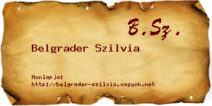 Belgrader Szilvia névjegykártya